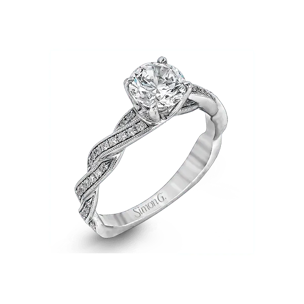 Platinum Semi-mount Engagement Ring Diamond Showcase Longview, WA