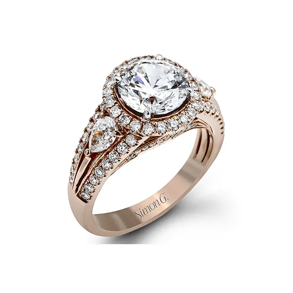 18k Rose Gold Semi-mount Engagement Ring Diamond Showcase Longview, WA