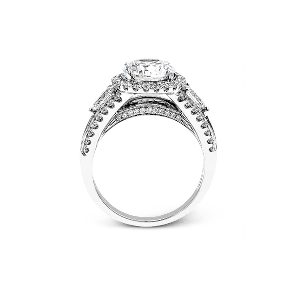 Platinum Semi-mount Engagement Ring Image 3 Quenan's Fine Jewelers Georgetown, TX