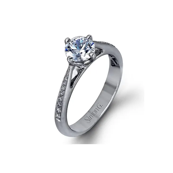 18k White Gold Semi-mount Engagement Ring Diamond Showcase Longview, WA
