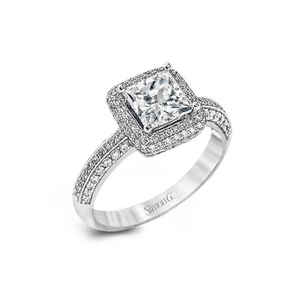 18k White Gold Semi-mount Engagement Ring James & Williams Jewelers Berwyn, IL