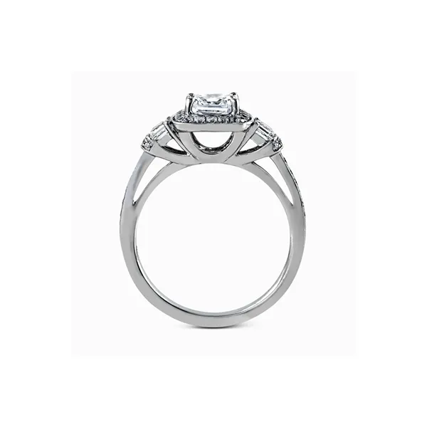Platinum Semi-mount Engagement Ring Image 3 Diamond Showcase Longview, WA
