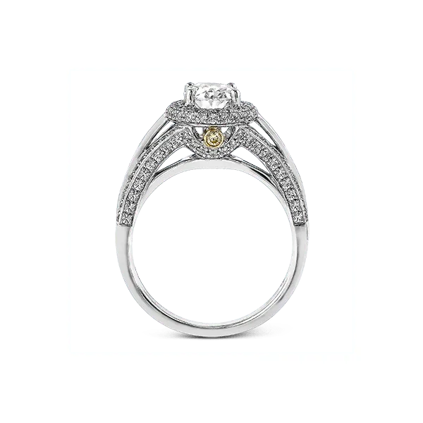 18k Two-tone Gold Semi-mount Engagement Ring Image 3 Diamond Showcase Longview, WA
