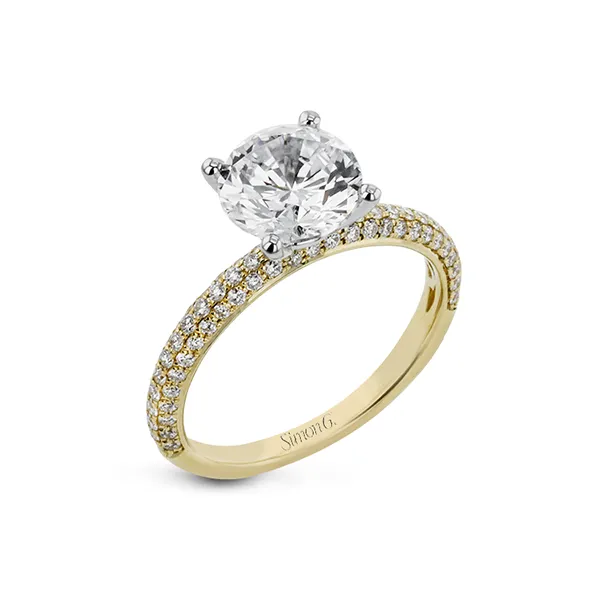 18k Yellow Gold Semi-mount Engagement Ring Diamond Showcase Longview, WA