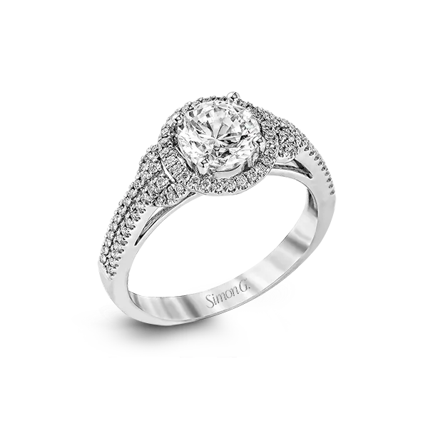 18k White Gold Semi-mount Engagement Ring Diamond Showcase Longview, WA