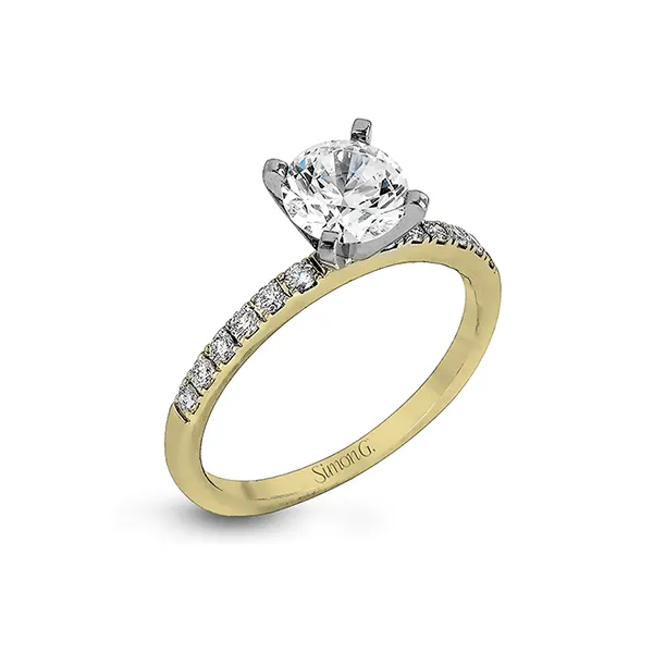 18k White Gold Semi-mount Engagement Ring Image 2 James & Williams Jewelers Berwyn, IL