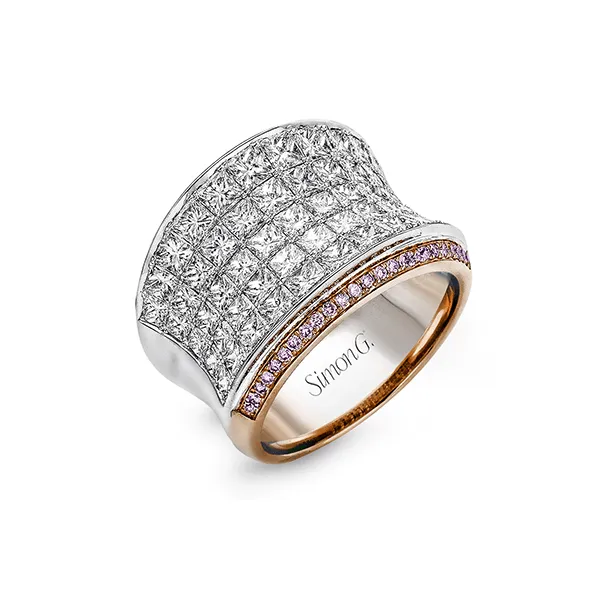 18k White & Rose Gold Diamond Fashion Ring Diamond Showcase Longview, WA