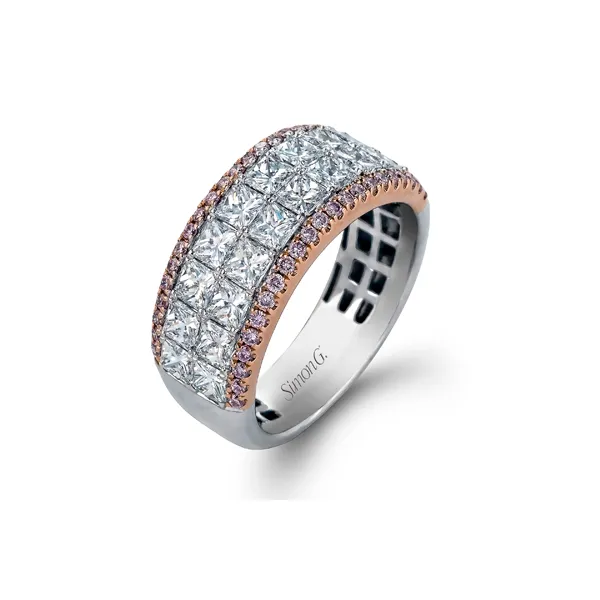 18k White & Rose Gold Anniversary Band Diamond Showcase Longview, WA