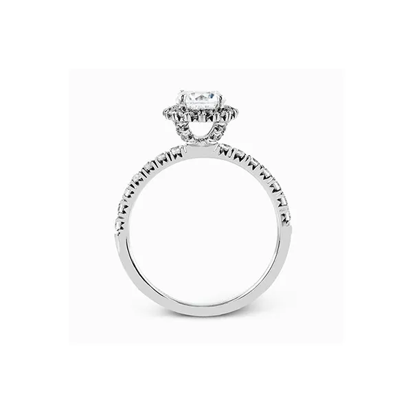 18k White Gold Semi-mount Engagement Ring Image 2 Diamonds Direct St. Petersburg, FL