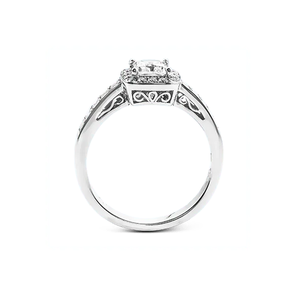 Platinum Semi-mount Engagement Ring Image 3 Diamond Showcase Longview, WA