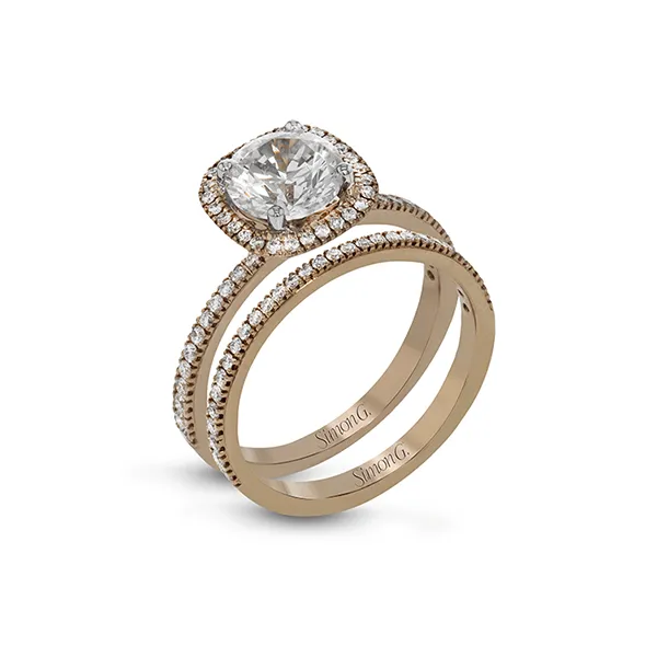 18k Rose Gold Wedding Set Diamond Showcase Longview, WA