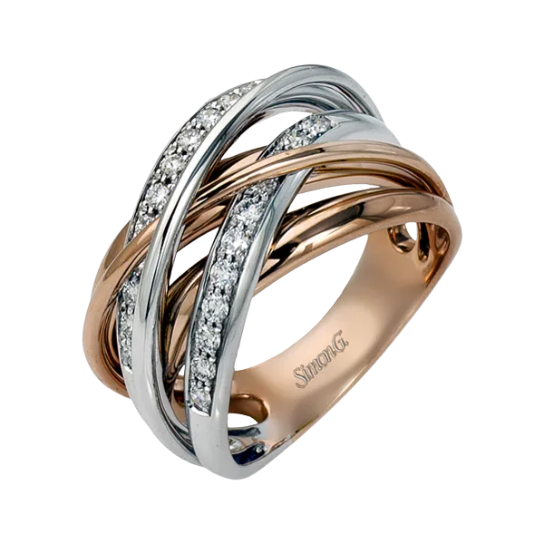 18k White & Rose Gold Diamond Fashion Ring Diamonds Direct St. Petersburg, FL