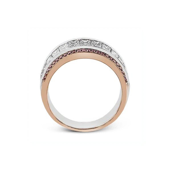 18k White & Rose Gold Anniversary Band Image 3 The Diamond Shop, Inc. Lewiston, ID