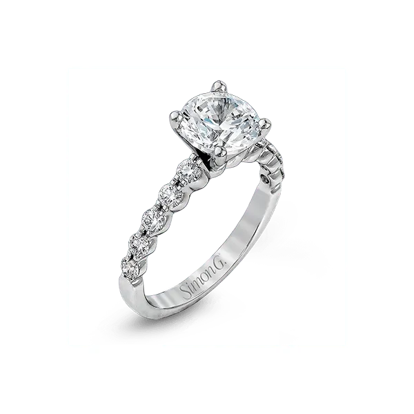 18k White Gold Semi-mount Engagement Ring Diamond Showcase Longview, WA