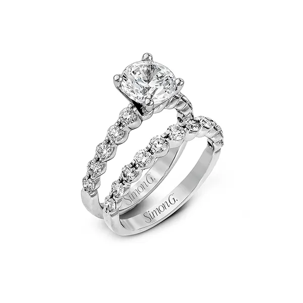18k White Gold Wedding Set The Diamond Shop, Inc. Lewiston, ID