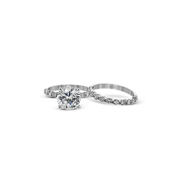 18k White Gold Wedding Set Image 2 Diamond Showcase Longview, WA