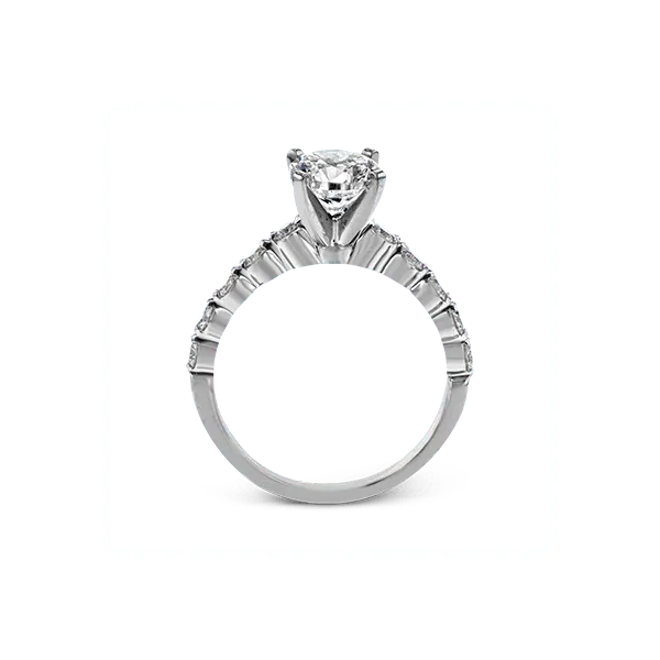 Platinum Semi-mount Engagement Ring Image 2 Diamond Showcase Longview, WA
