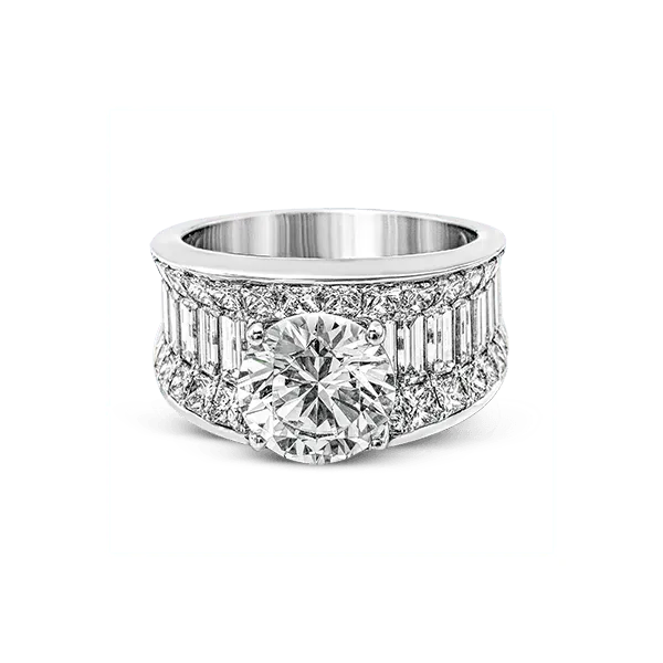 Platinum Semi-mount Engagement Ring Image 2 Diamond Showcase Longview, WA