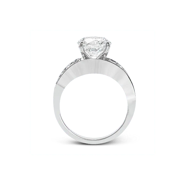 Platinum Semi-mount Engagement Ring Image 3 Diamond Showcase Longview, WA