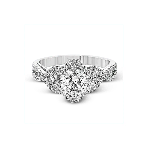 18k White Gold Semi-mount Engagement Ring Image 2 James & Williams Jewelers Berwyn, IL