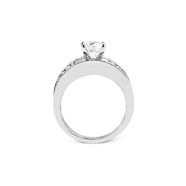 18k White Gold Semi-mount Engagement Ring Image 2 Diamond Showcase Longview, WA