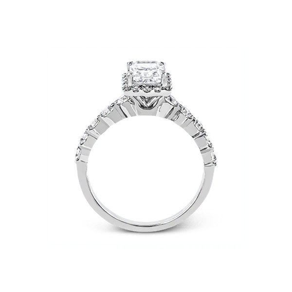 18k White Gold Semi-mount Engagement Ring Image 3 Diamond Showcase Longview, WA
