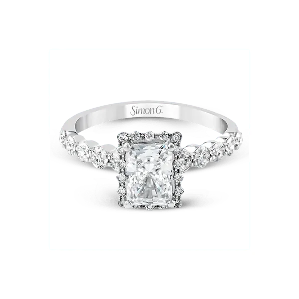 Platinum Semi-mount Engagement Ring Image 2 Diamond Showcase Longview, WA