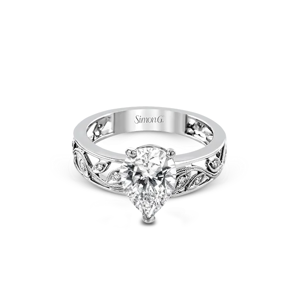 18k White Gold Semi-mount Engagement Ring Image 2 Diamond Showcase Longview, WA