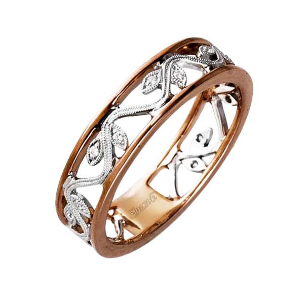 18k White & Rose Gold Diamond Fashion Ring Diamonds Direct St. Petersburg, FL