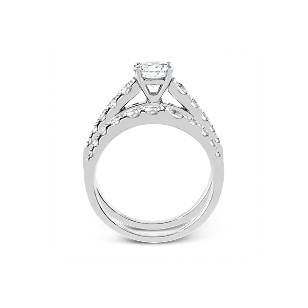 18k White Gold Wedding Set Image 3 Diamond Showcase Longview, WA