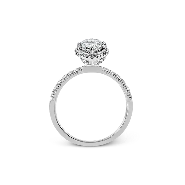 18k White Gold Semi-mount Engagement Ring Image 3 Diamond Showcase Longview, WA