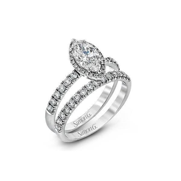 18k White Gold Wedding Set The Diamond Shop, Inc. Lewiston, ID