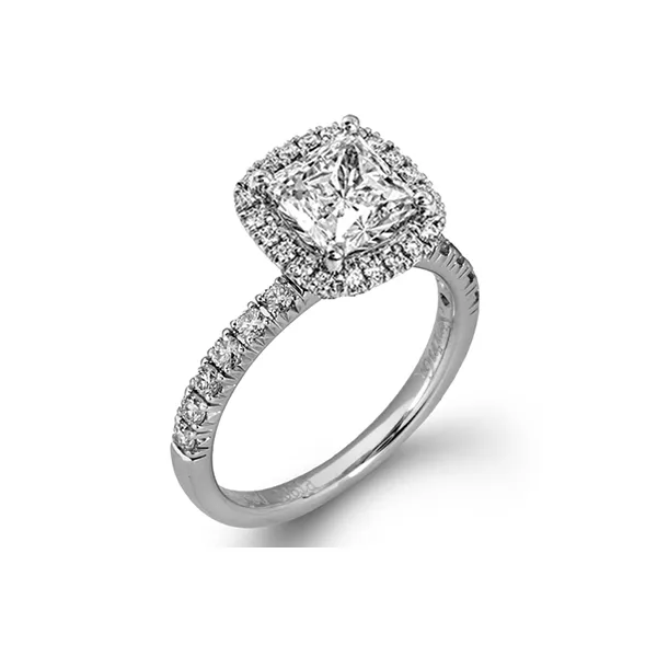 18k White Gold Semi-mount Engagement Ring The Diamond Shop, Inc. Lewiston, ID