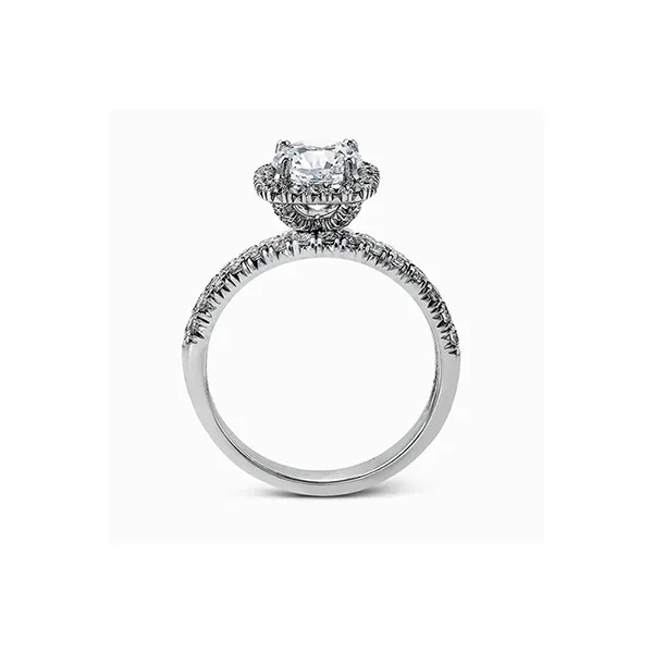 Platinum Semi-mount Engagement Ring Image 3 Diamond Showcase Longview, WA