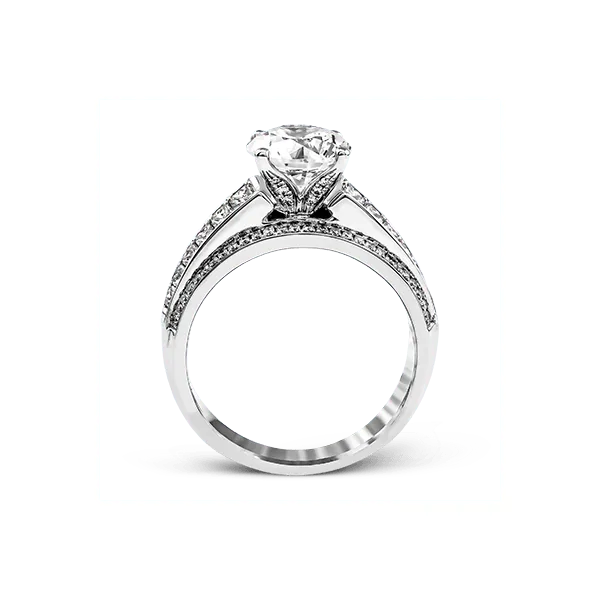 Platinum Semi-mount Engagement Ring Image 3 Diamond Showcase Longview, WA