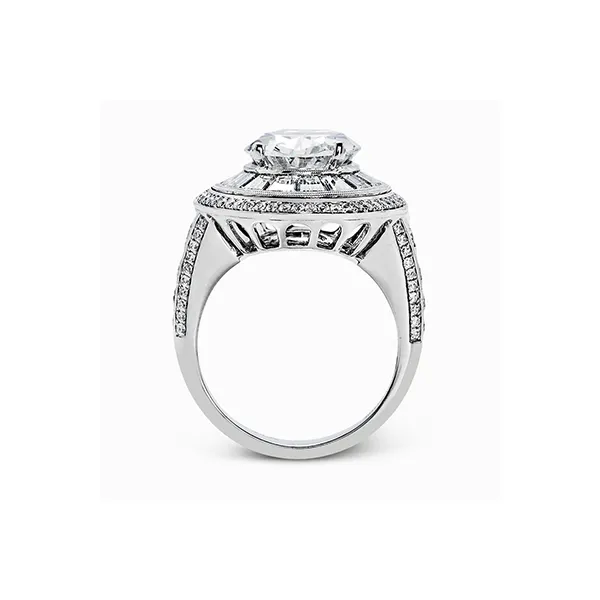 18k White Gold Semi-mount Engagement Ring Image 3 Diamond Showcase Longview, WA
