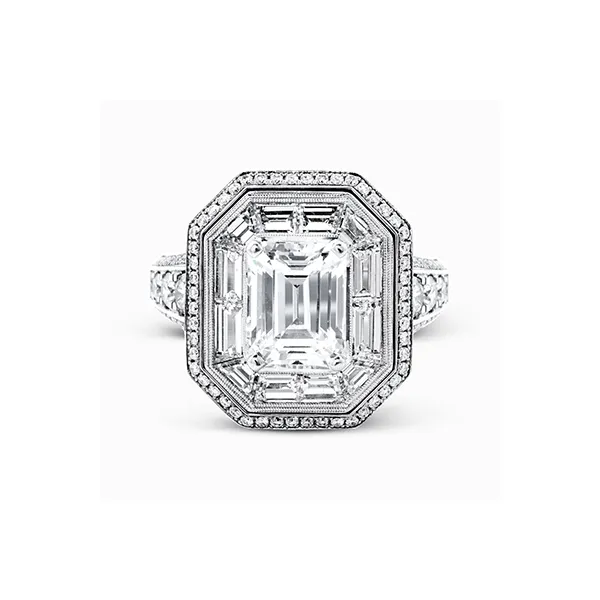 Platinum Semi-mount Engagement Ring Image 2 Almassian Jewelers, LLC Grand Rapids, MI