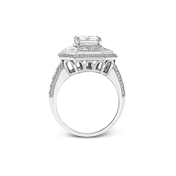 Platinum Semi-mount Engagement Ring Image 3 Diamond Showcase Longview, WA