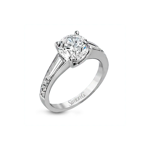 18k White Gold Semi-mount Engagement Ring Diamond Showcase Longview, WA
