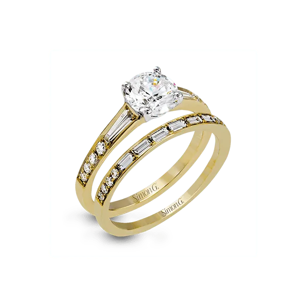 18k Yellow Gold Wedding Set Quenan's Fine Jewelers Georgetown, TX