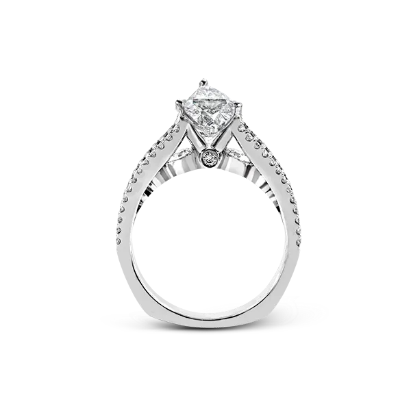 18k White Gold Semi-mount Engagement Ring Image 2 Diamond Showcase Longview, WA