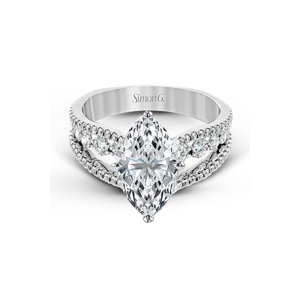 Platinum Semi-mount Engagement Ring Diamonds Direct St. Petersburg, FL