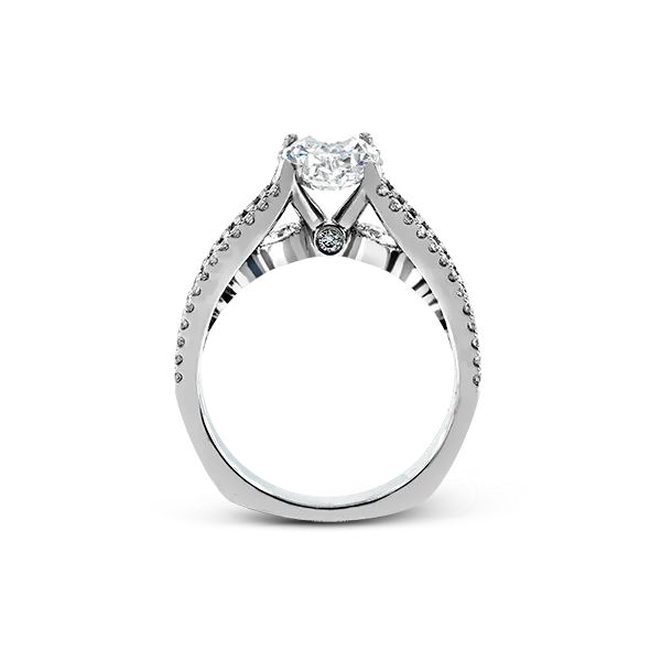 Platinum Semi-mount Engagement Ring Image 3 Diamond Showcase Longview, WA