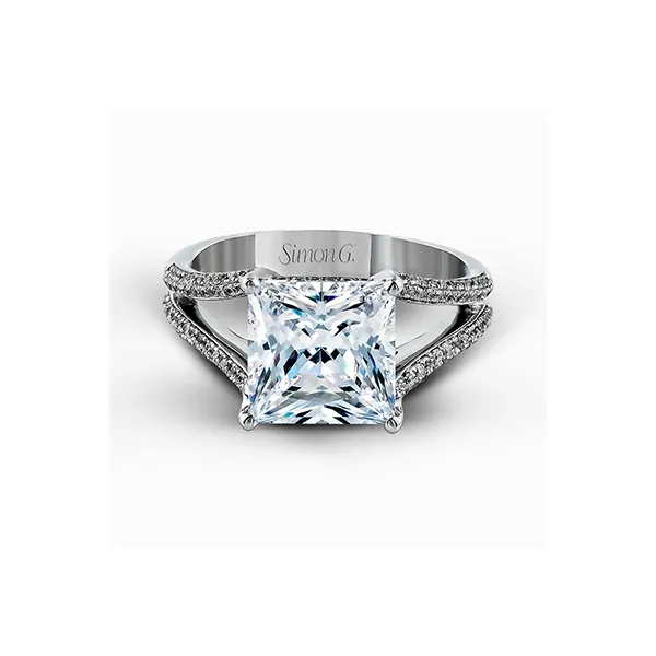 Platinum Semi-mount Engagement Ring Image 2 Diamond Showcase Longview, WA