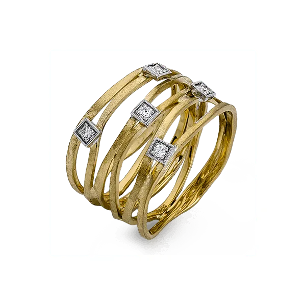 18k Two-tone Gold Diamond Fashion Ring Diamond Showcase Longview, WA