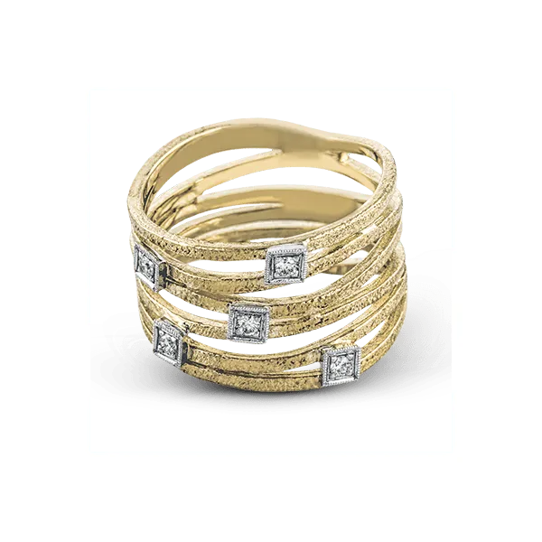 18k Two-tone Gold Diamond Fashion Ring Image 2 Diamond Showcase Longview, WA