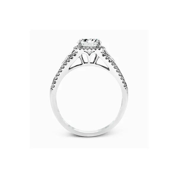 Platinum Semi-mount Engagement Ring Image 3 Diamond Showcase Longview, WA