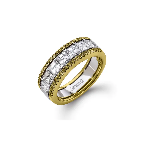 18k Two-tone Gold Anniversary Band Diamond Showcase Longview, WA