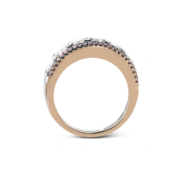 18k White & Rose Gold Anniversary Band Image 3 Diamonds Direct St. Petersburg, FL
