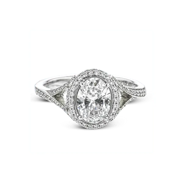 18k White Gold Semi-mount Engagement Ring Image 2 Diamond Showcase Longview, WA